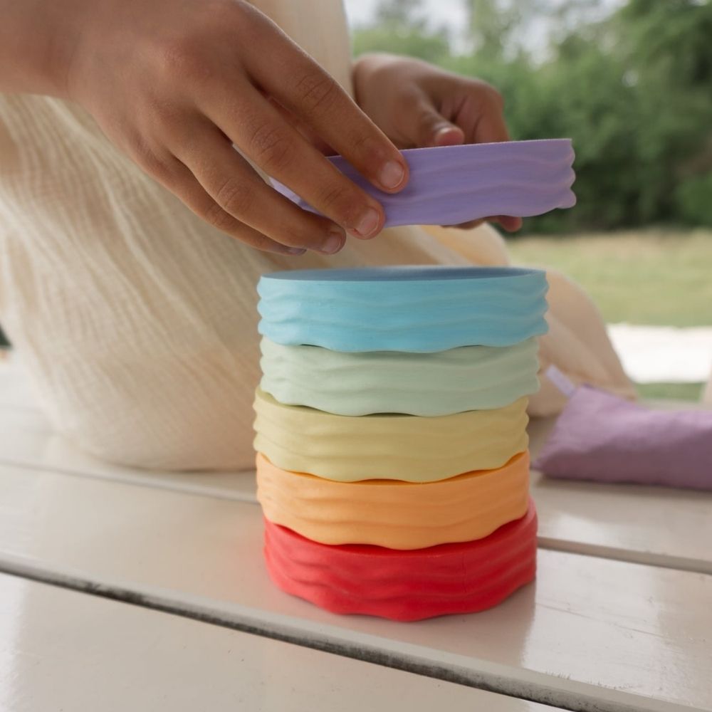 Grennn Speelbakjes set 'Wave' regenboog