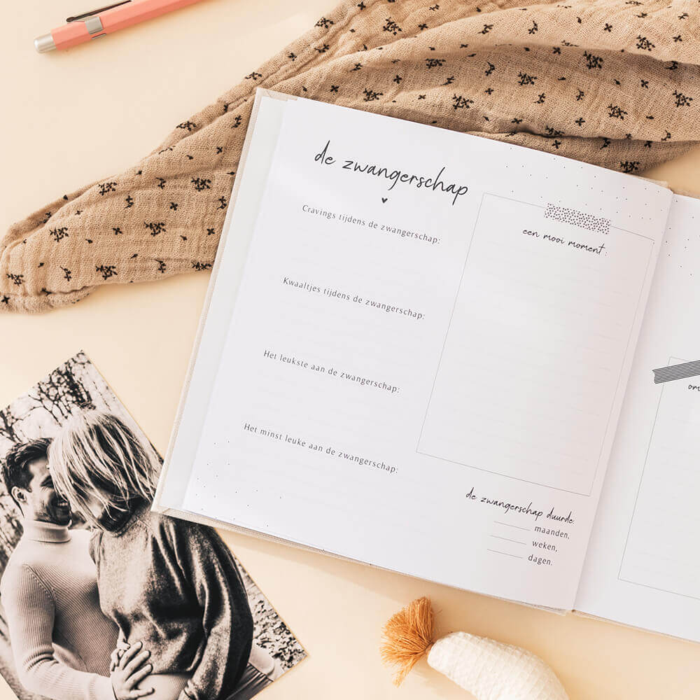 Babyboek Mijn eerste jaar - Watercolour Green