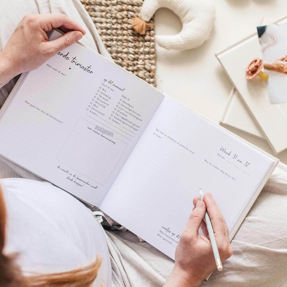 Mijn 9 maanden dagboek - Watercolour Green