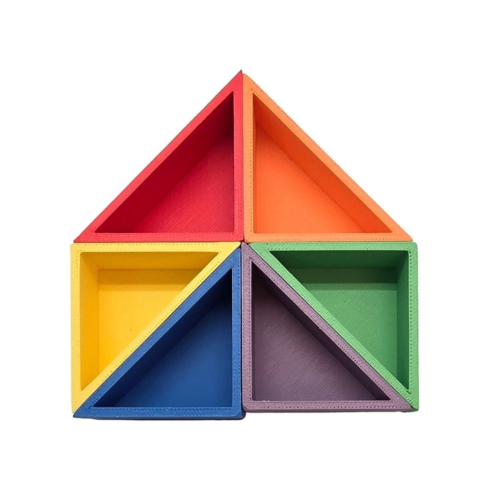 Grennn Rechte driehoek 'Mandigo' regenboog
