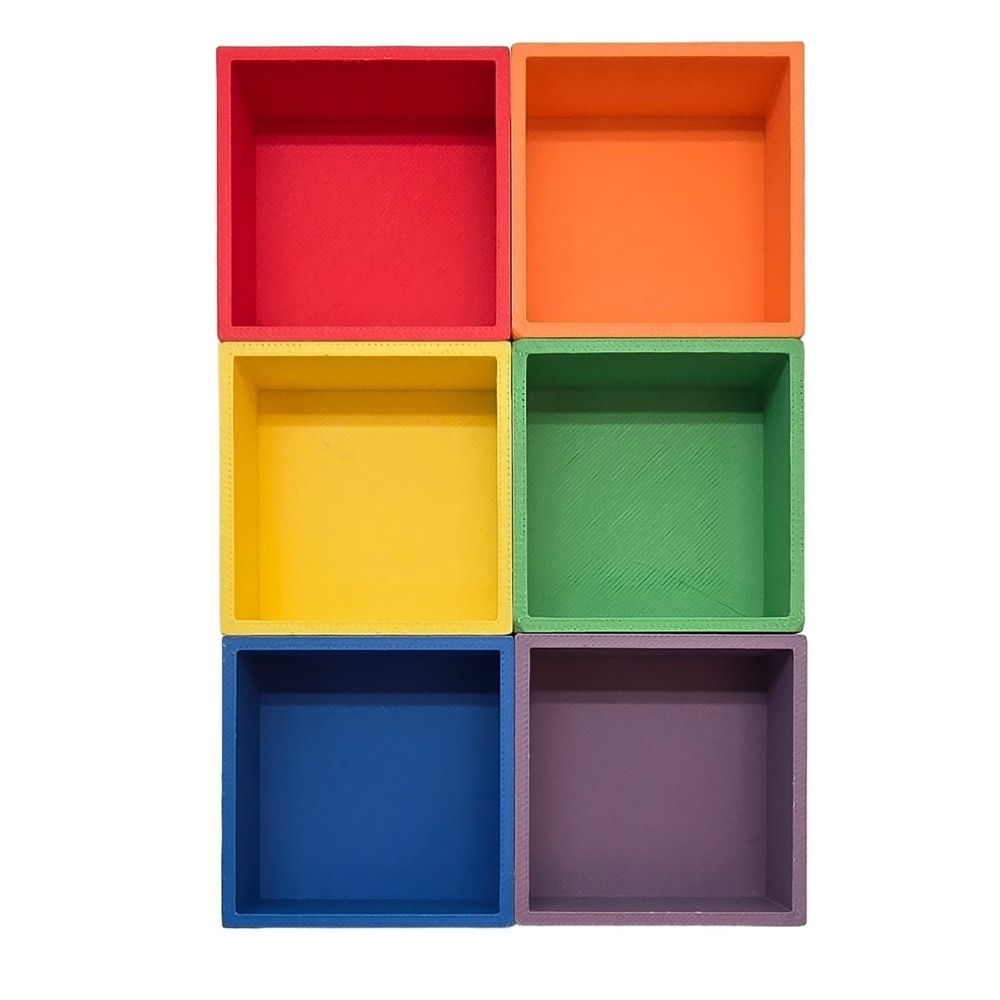 Grennn Vierkant 'Mandigo' regenboog