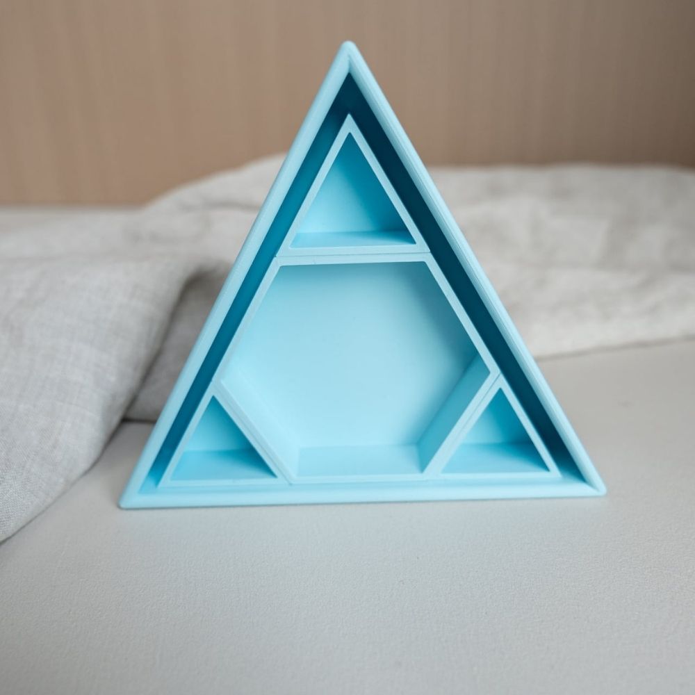 Grennn Inlegdriehoek 'Mandigo' blauw pastel