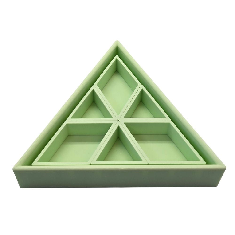Grennn Inlegdriehoek 'Mandigo' groen pastel