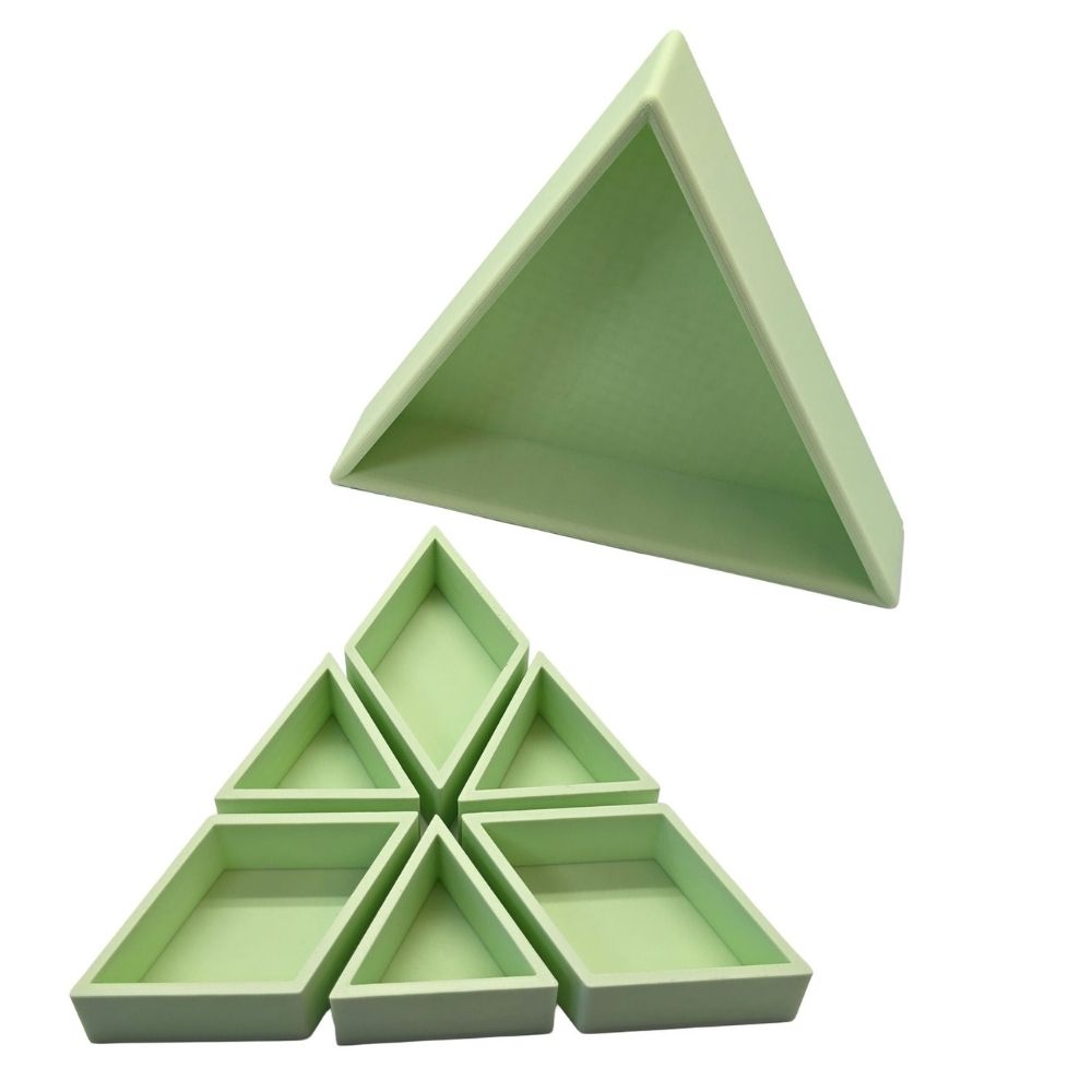 Grennn Inlegdriehoek 'Mandigo' groen pastel