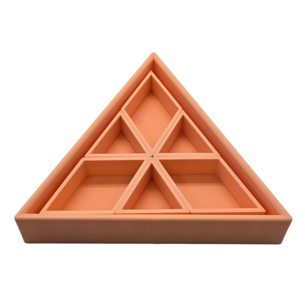 Grennn Inlegdriehoek 'Mandigo' oranje pastel