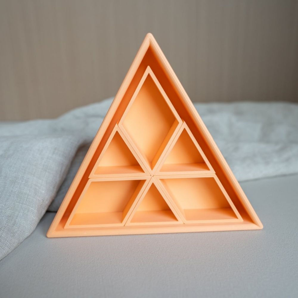 Grennn Inlegdriehoek 'Mandigo' oranje pastel
