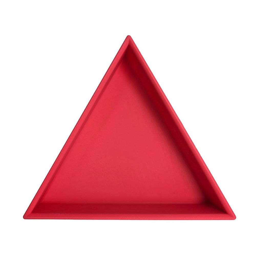 Grennn Inlegdriehoek 'Mandigo' rood pastel