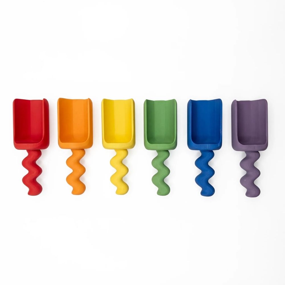 Grennn Speelschepjes XL set 'Wave' regenboog